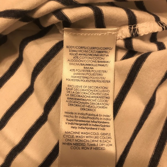 NWT Men’s CHAPS black stripped POLO - Picture 9 of 9